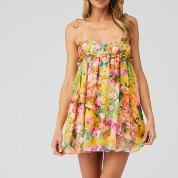 LOVE & LEMONS MADISON MINI DRESS - Picture 1 of 4